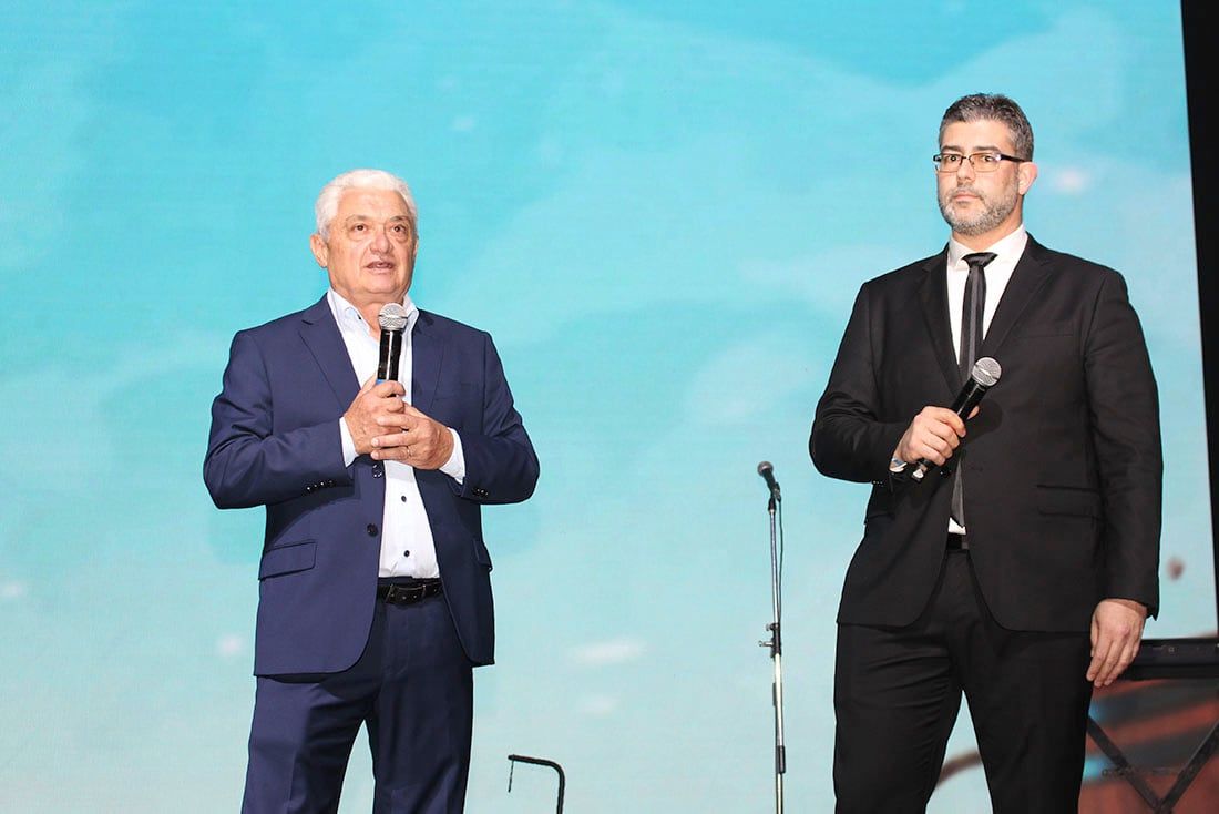  Gala de SANCOR SEGUROS en Park Hyatt Mendoza Alfredo Panella y Miguel Urmeneta 