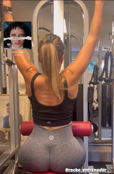 Cathy Fulop entrenando para Instagram