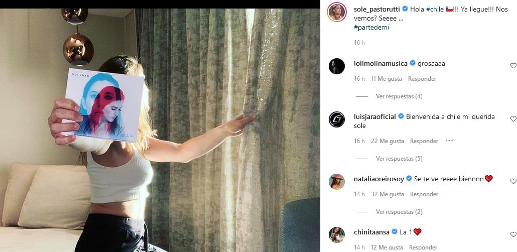 Soledad Pastorutti y sus posteos de Instagram