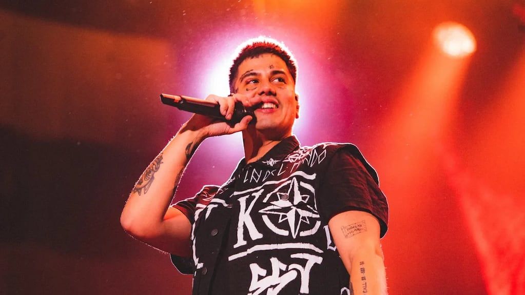 Duki en su show en Vélez.