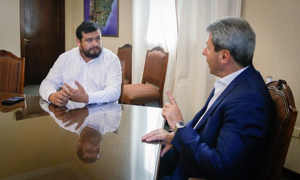 Sergio Uñac mantuvo un encuentro con con el alcalde chileno Yerko Galleguillos Ossandón y destacaron los beneficios de Agua Negra. Gobierno de San Juan.
