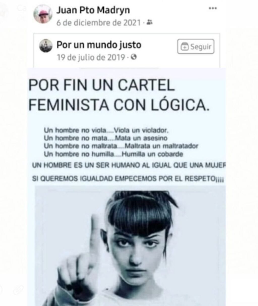 Los posteos de "El Pelado" Rodríguez, el acusado de matar a su prima de 11 años en San Juan - Facebook