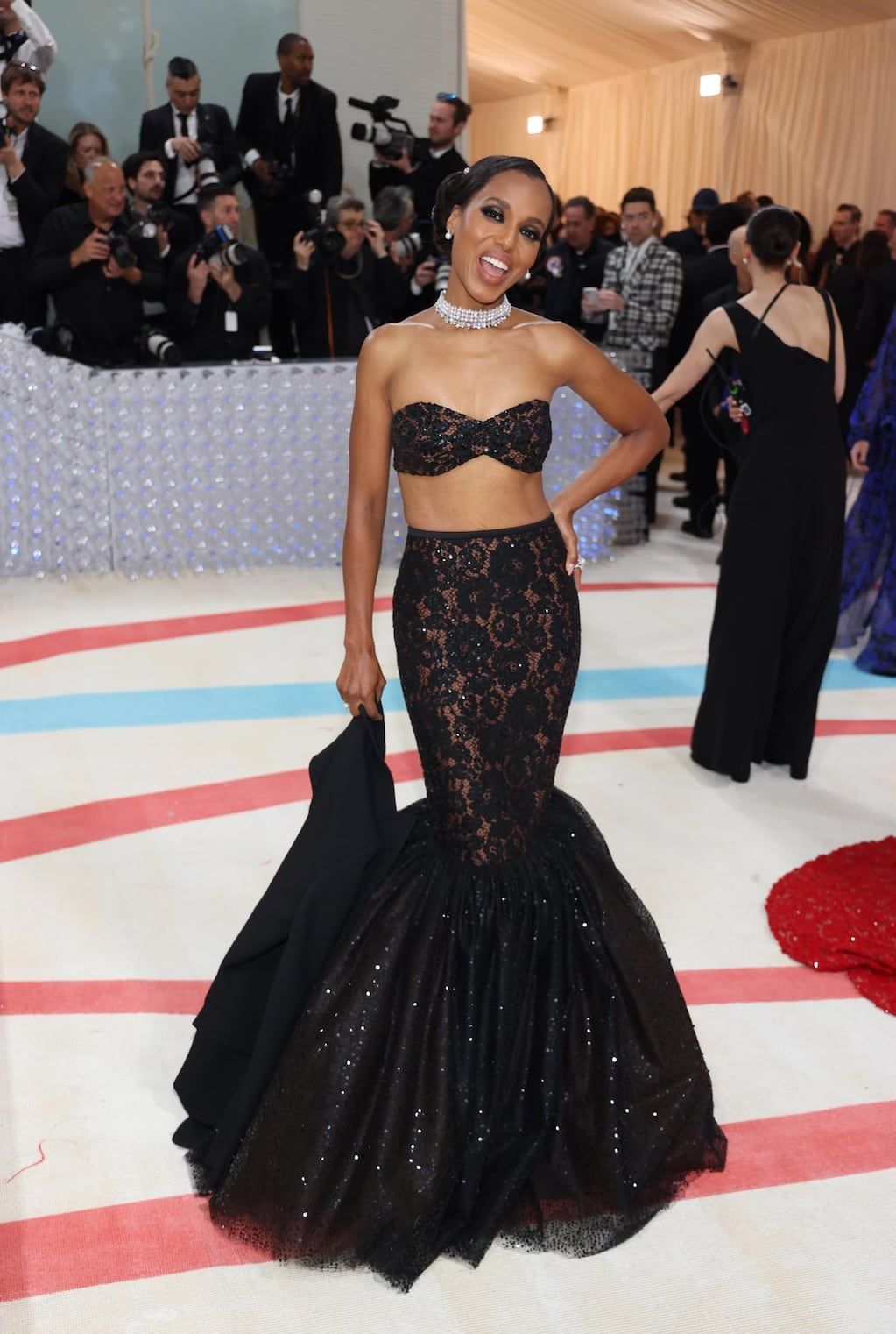 En la alfombra para la Met Gala 2023, el evento benéfico anual del Instituto de Vestuario del Museo Metropolitano de Arte, en Nueva York.