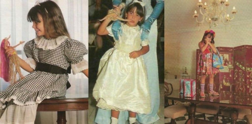 Charlotte Caniggia en su niñez