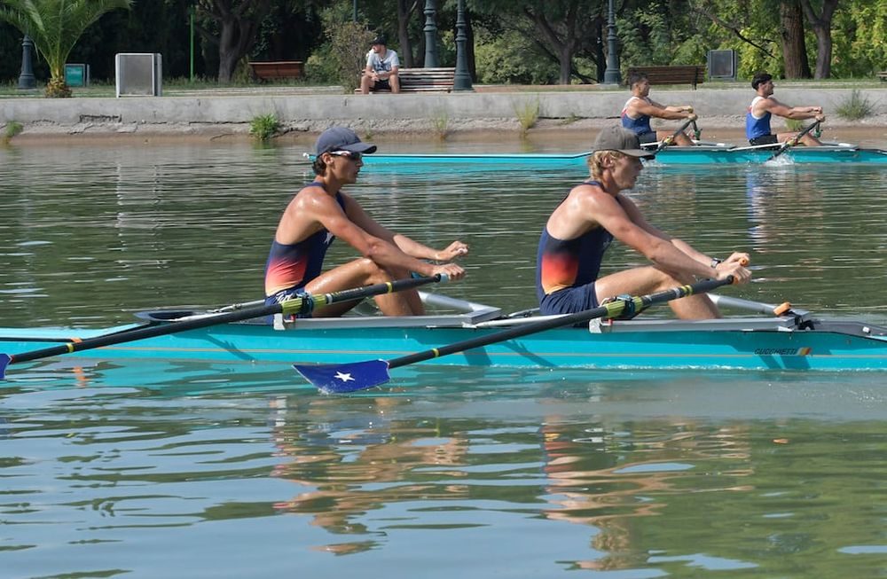 Lo mejor del remo sudamericano se vivirá en el Lago del Parque General San Martín. / Orlando Pelichotti - Los Andes