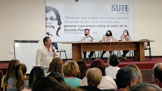 Plenario del SUTE desarrollado el último sábado. El Gobierno está obligado a admitir los representantes sindicales en las juntas calificadoras.