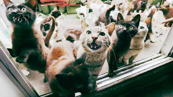 Una mujer tuvo que ser apartada del departamento en el que convivía con 119 gatos.&nbsp;