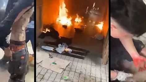 Los Andes | Dramático video de estudiantes quemados en colegio INBA de Santiago de Chile (Gentileza)