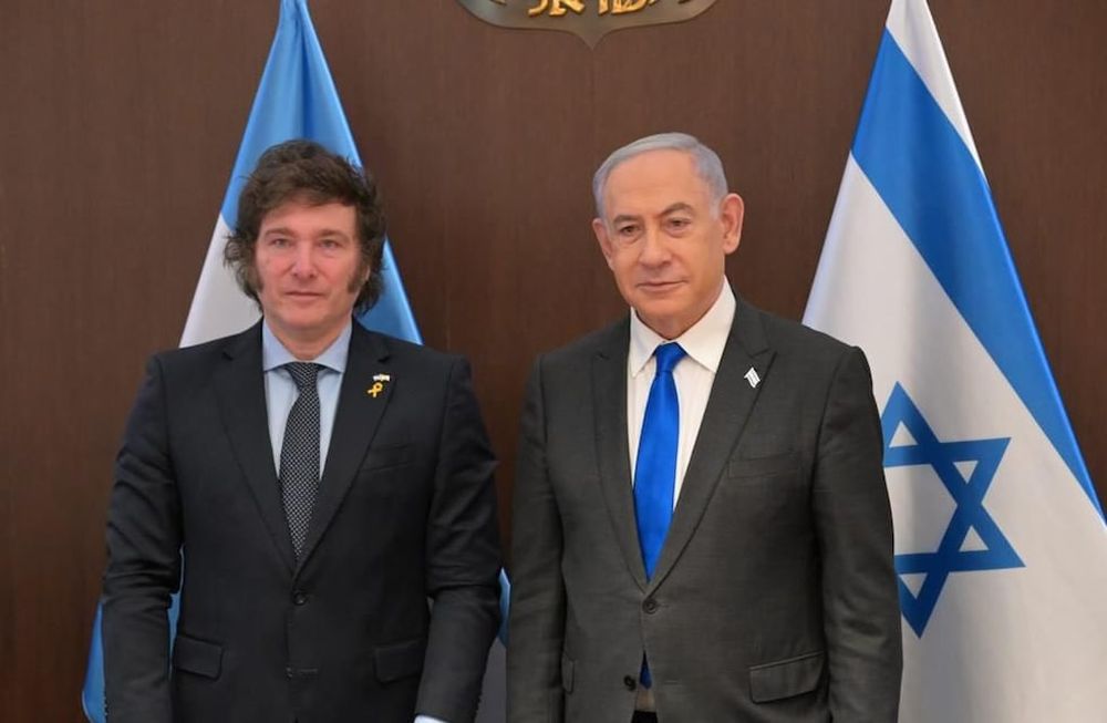 Javier Milei y Benjamín Netanyahu