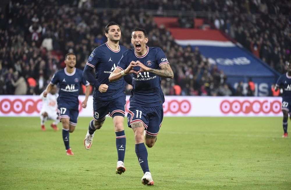 Paris Saint-Germain derrotó 2-1 al último campeón del certamen en el Parque de los Príncipes por la fecha 12. Ángel Di María asistió y convirtió. / Gentileza.