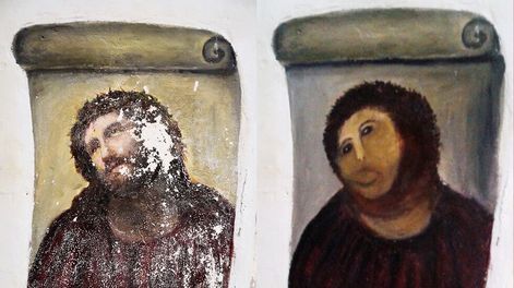 El Ecce Homo de Borja. (AP / Archivo)