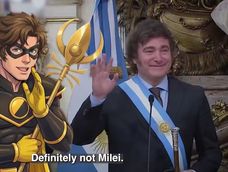 Con una animación de Ancap, Milei lanzó sus cuentas oficiales en inglés.