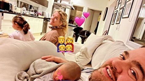 Darío Barassi y su familia. Foto: @dariobarassi