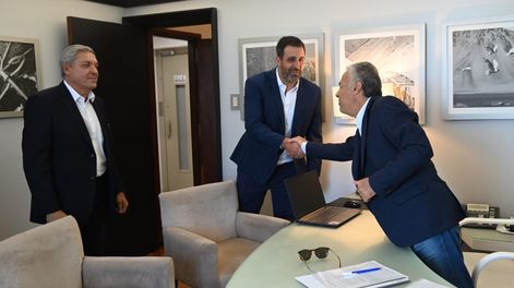 Raúl Faura y Cristian Azar fueron los funcionarios elegidos por Cornejo para completar el directorio del EPRE. Foto: Gobierno de Mendoza.