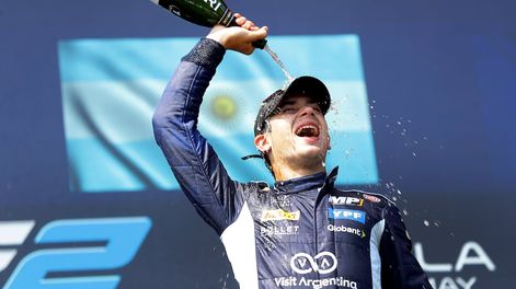 Los Andes | Franco Colapinto logró su primera victoria en la Fórmula 2 al imponerse en la carrera sprint en Imola. Con un final tremendo. (Prensa Williams)