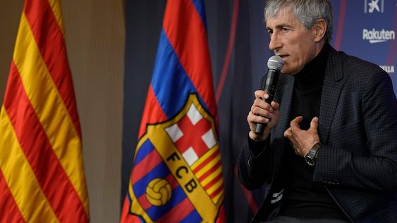 Cuando llegó al Barcelona, Quique Setién llenó de elogios a Messi y dijo cuál será su estilo de juego. Los resultados no acompañan por el momento. / LOS ANDES