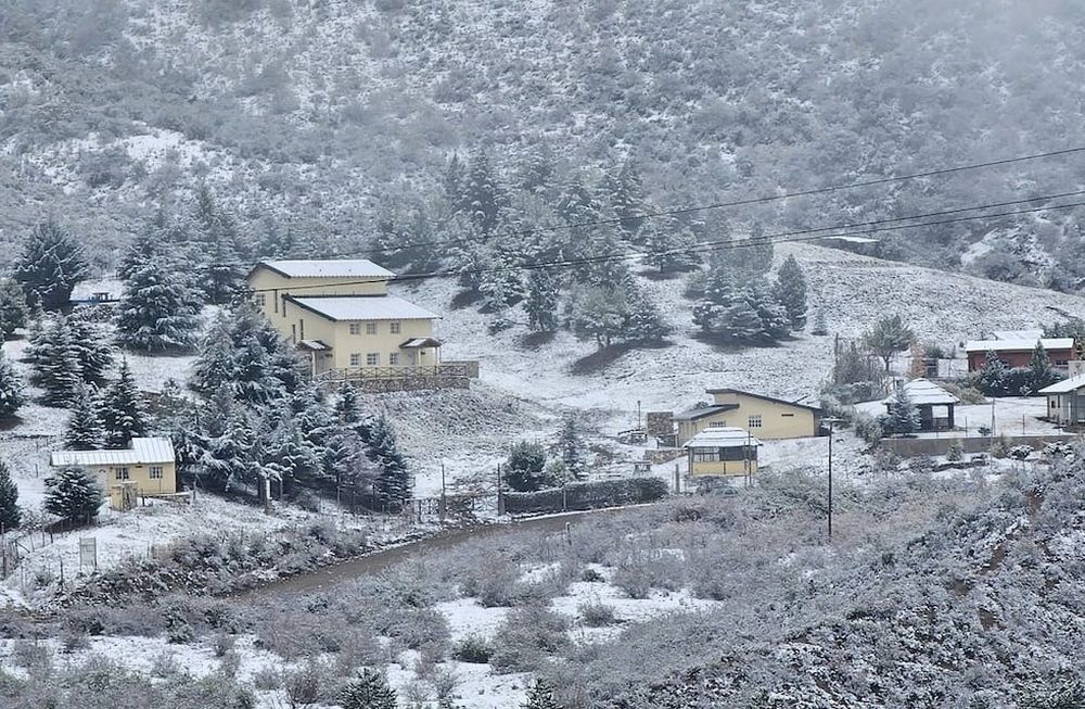 Nieve en Valle del Sol, Las Vegas (Gentileza FB Sergio Suarez)