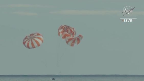El éxito de esta misión es crucial para la NASA, cuyo plan después de un alunizaje es preparar un viaje a Marte. Foto: Captura video compartido por NASA.