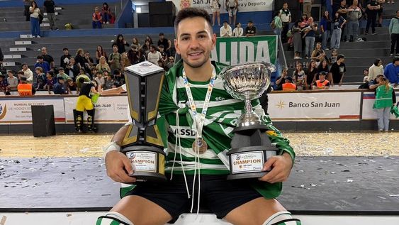 Hockey Patín. Facundo Navarro ídolo mendocino del Sporting lisboeta
