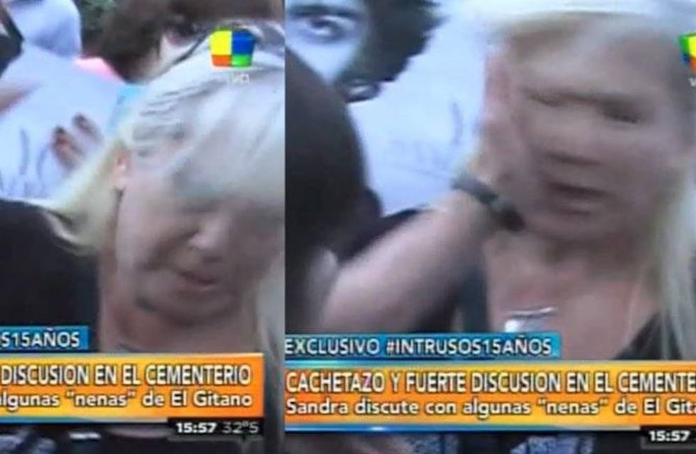 Tensión y cachetazos en el aniversario de muerte de Sandro