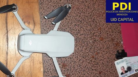 Los Andes | El drone robado al turista neerlandés.  Gentileza Ministerio de Seguridad.