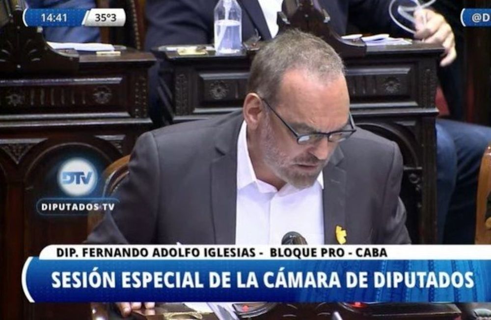 El legislador revindicó al ex mandatario nacional durante una sesión especial de la Cámara de Diputados. Foto: Captura de video