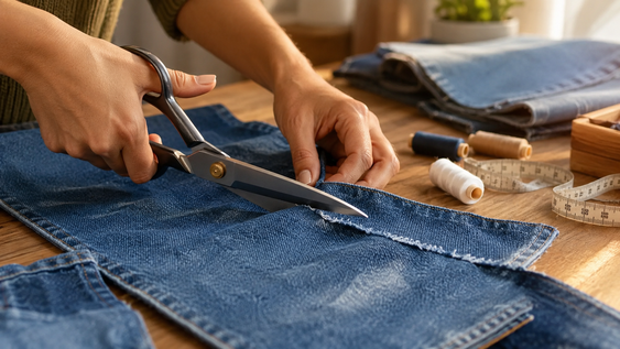 ni short ni bolso: reciclar los jeans que ya no usas esta a la moda y es una gran solucion para decorar