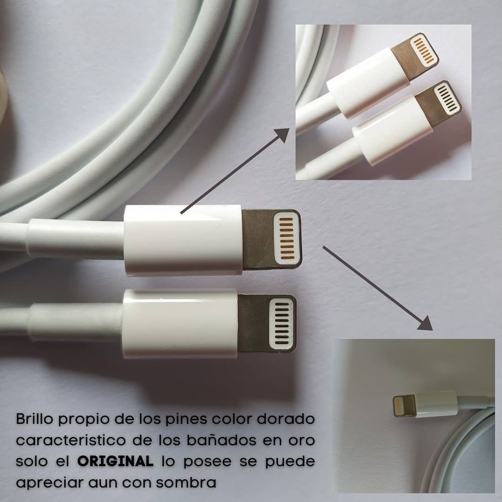 Los cargadores genuinos incluyen un número de serie que puede verificarse en el sitio oficial de Apple.
