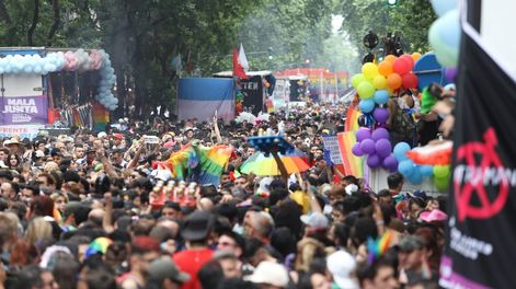 El Gobierno de Milei calificó como política la marcha del colectivo LGBT. FOTO: MARIANO SANCHEZ NA