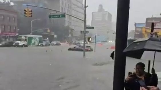 Inundaciones en Estados Unidos tras tormentas torrenciales.