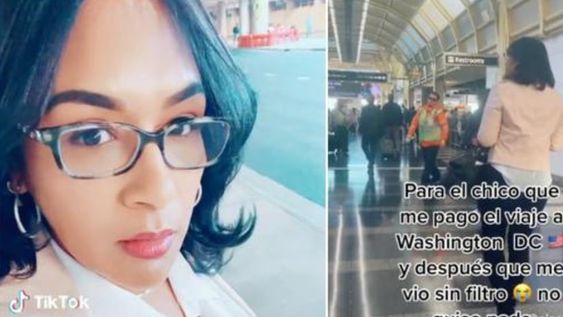 Él le pagó un viaje a Washington y cuando llegó el momento de verse cara a cara, la plantó. Foto: Web