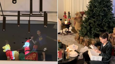 La decoración de navidad de la China Suárez donde imitaría el estilo de vida de Wanda Nara.&nbsp;