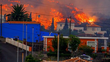 Los Andes | La erupción del volcán Cumbre Vieja dejó cientos de hogares destrozados.