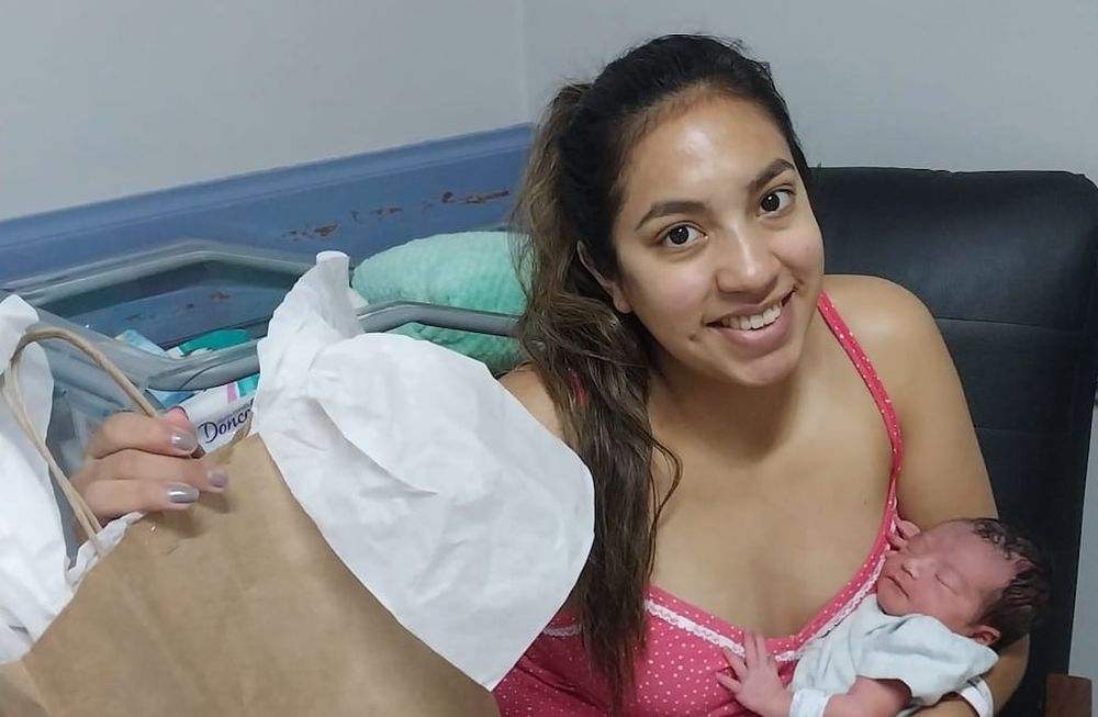 Isabella Mónico, la primera bebé del año 2025. Gentileza