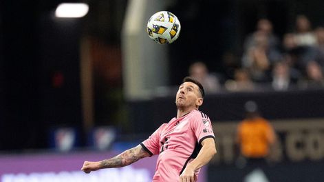 Lionel Messi en el partido que Inter Miami afrontó ante Atlanta United, por la MLS. / Gentileza.