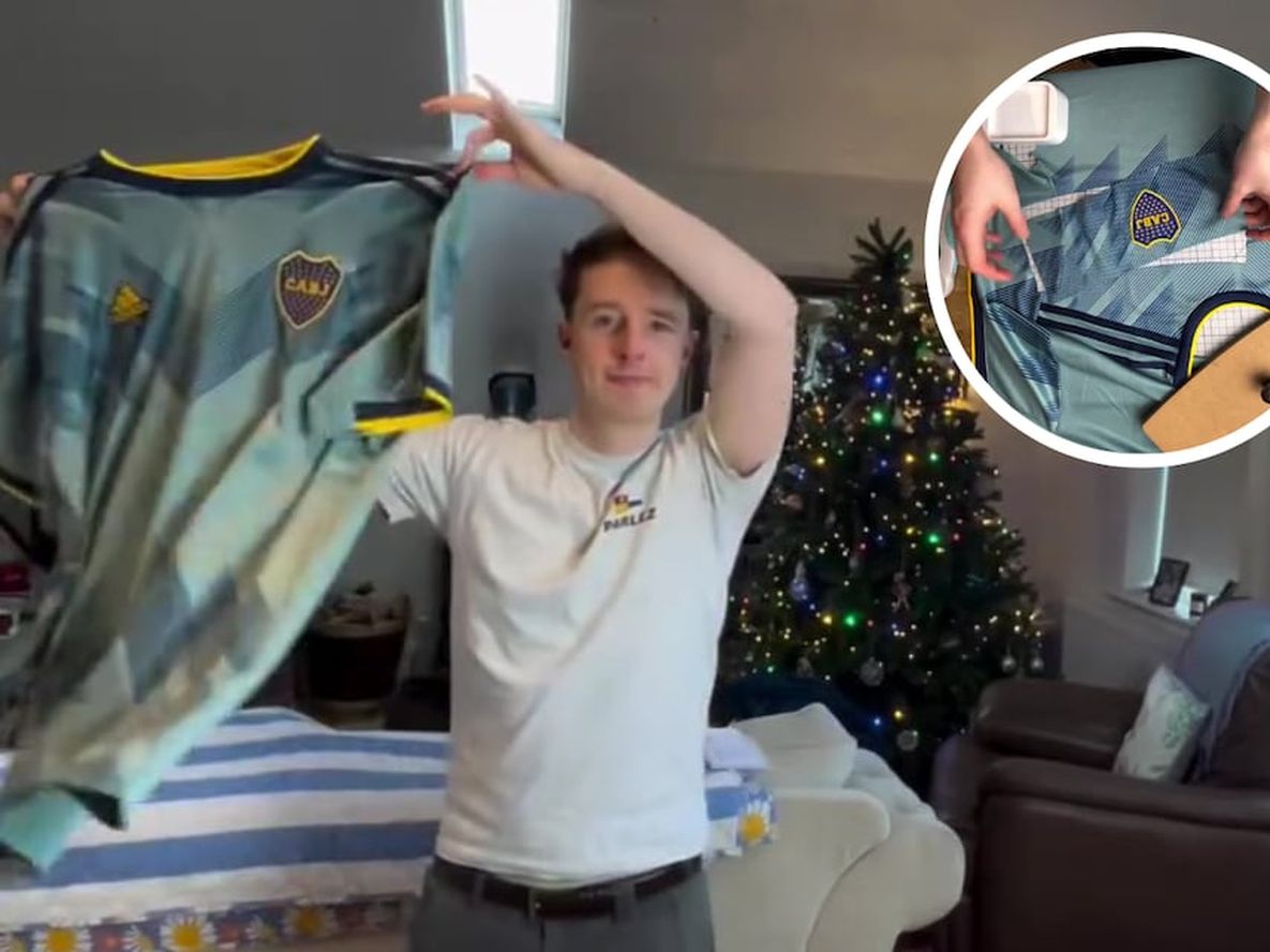 Un influencer trozó la camiseta de Boca Juniors