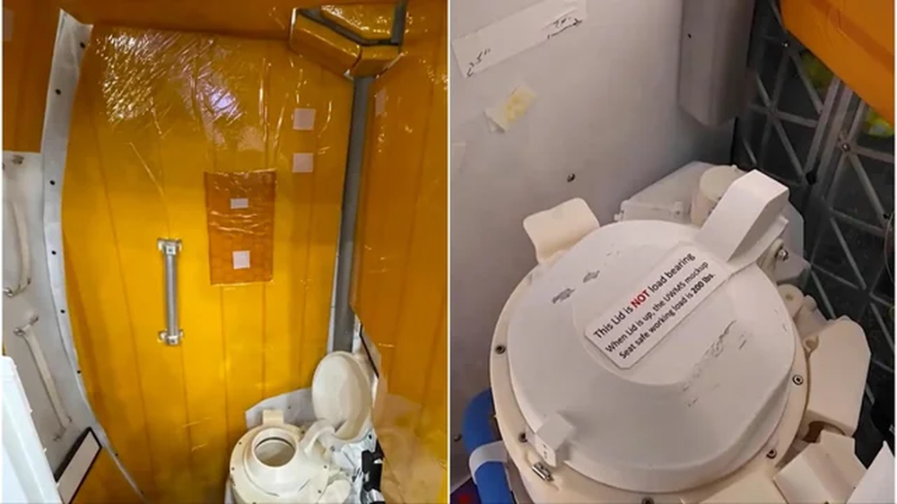 El baño averiado en la misión Artemis II