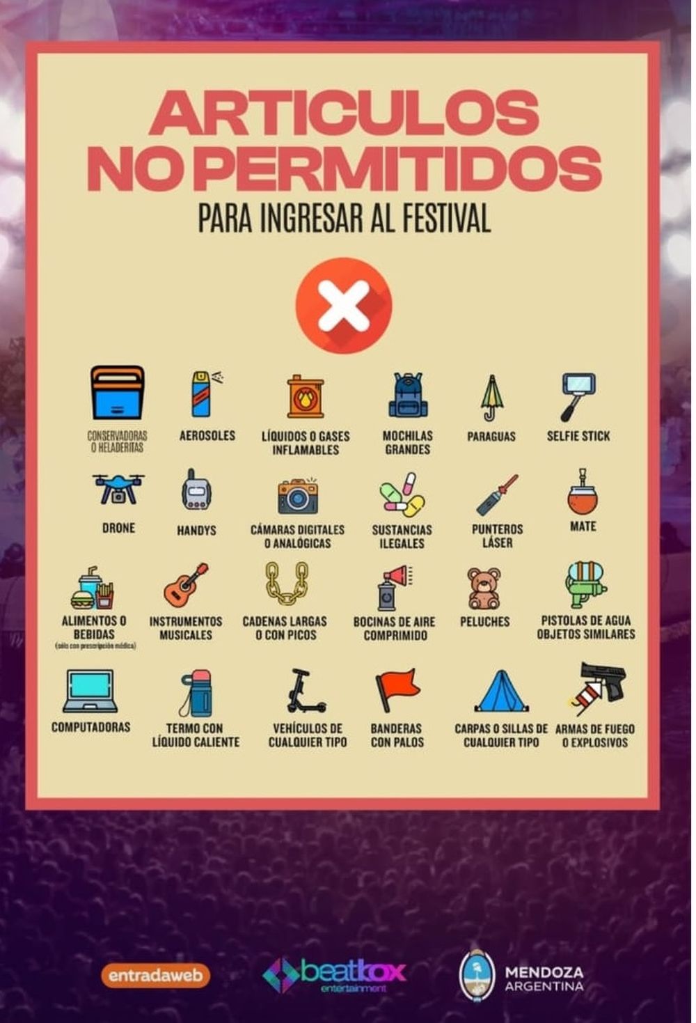 No permitieron ingresar con alimentos ni bebidas al teatro griego.