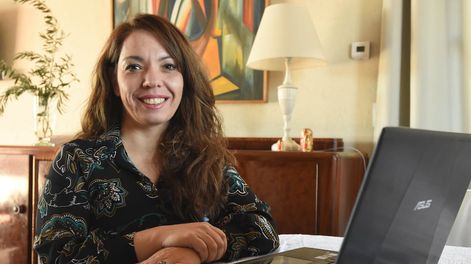 Los Andes | La doctora en Ingeniería, María Gabriela Lenzano, coordina el proyecto relacionado a la elaboración de mapas inteligentes. Foto: Mariana Villa / Los Andes