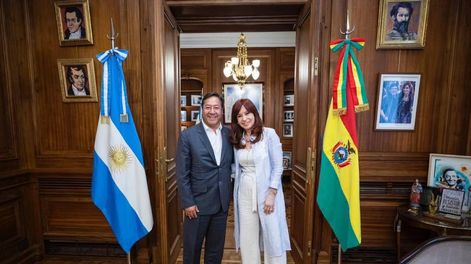 Los Andes | Cristina Kirchner junto a Luis Arce, presidente de Bolivia (Foto: Prensa CFK)