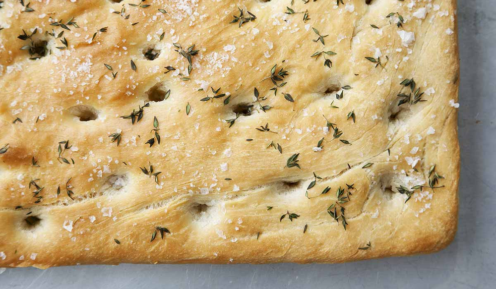 Un clásico de las recetas es el pan de focaccia.