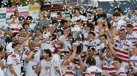 Los Andes | Marista Rugby Club volvió a gritar campeón en el Torneo Regional del Oeste. En esta oportunidad, superó de manera contundente a Liceo por 70-14. Foto: Orlando Pelichotti (Los Andes).