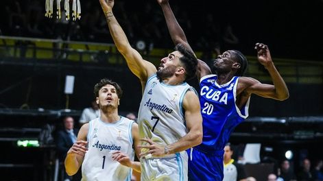 BÁSQUET. Argentina dominó el segundo partido ante Cuba