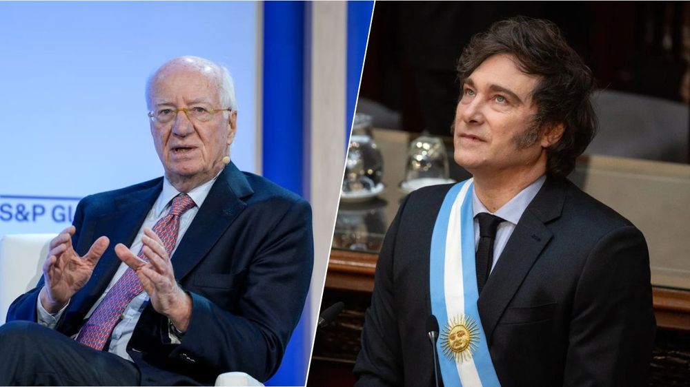 Paolo Rocca y Javier Milei.