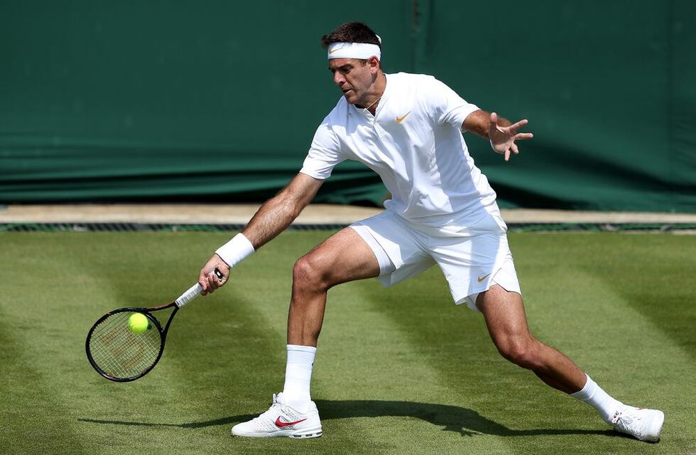 Del Potro, con un sólido debut en Wimbledon