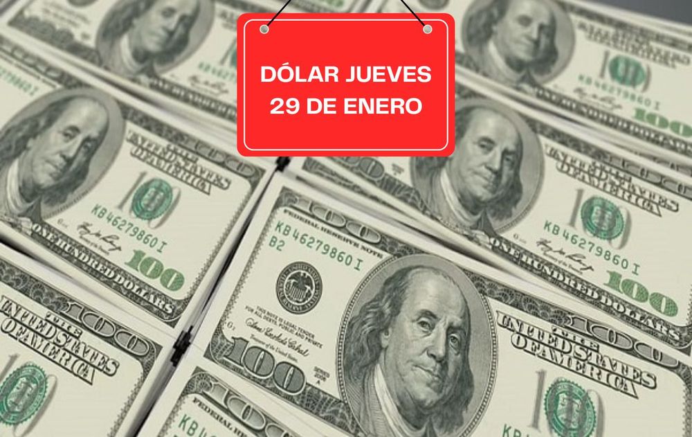 Dólar jueves 29 de enero 2026.