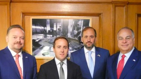 Nuevos directivos de Impsa: Jorge Salcedo, Jason Arceneaux, Hidalgo Socorro y Juan Manuel Domínguez.