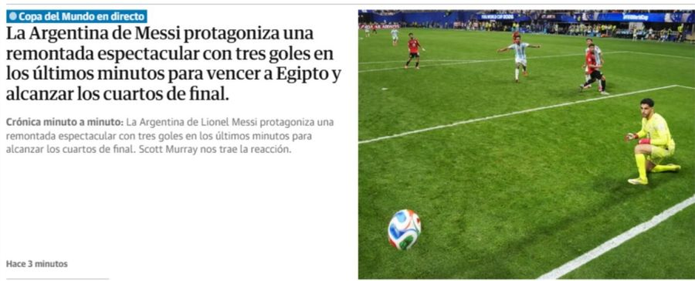 La Prensa Mundial se rindió a los pies del triunfo de la Selección Argentina. 
