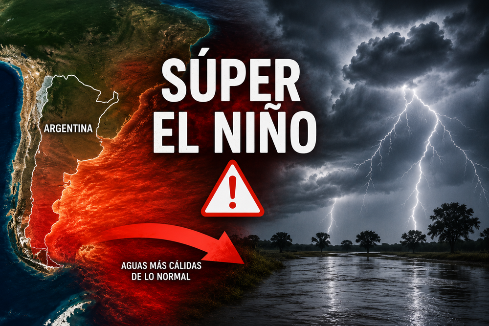 Los meteorólogos están empezando a hablar de un posible Súper El Niño en los próximos meses apunta a fenómenos muy raros que afectarían a Argentina (1)