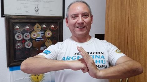 Eduardo Marisol hizo podio en el primer campeonato Latinoamericano virtual de Tai Chi Chuan. /Gentileza